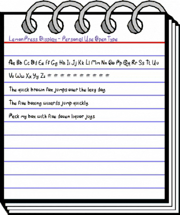 Lemon Press Display - Personal Regular animated font preview Lemon Press Display - Personal Regular animated font preview