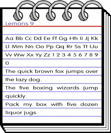 Lemons 9 Regular animated font preview Lemons 9 Regular animated font preview