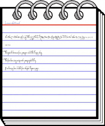 LeonardoHand Regular animated font preview LeonardoHand Regular animated font preview