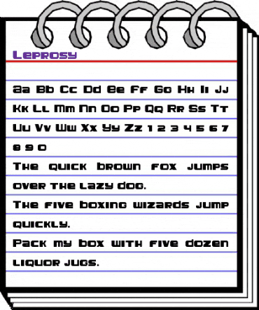 Leprosy Regular animated font preview Leprosy Regular animated font preview