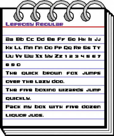 Leprosy Regular animated font preview Leprosy Regular animated font preview