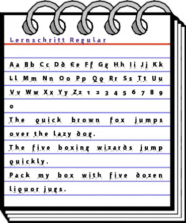 Lernschritt Regular animated font preview Lernschritt Regular animated font preview
