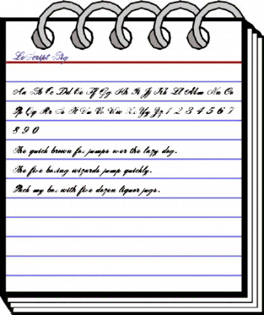 LeScript Regular animated font preview LeScript Regular animated font preview