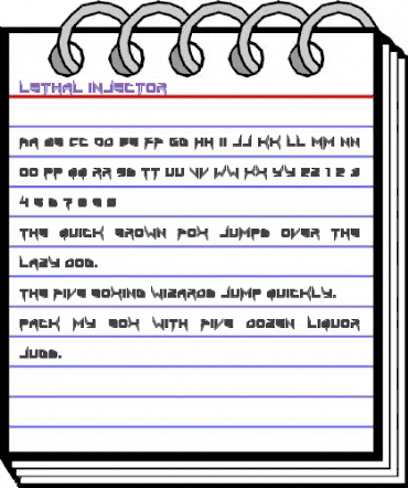 Lethal Injector Regular animated font preview Lethal Injector Regular animated font preview