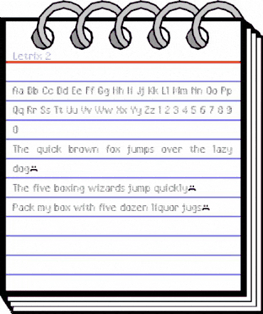 Letrix 2 animated font preview Letrix 2 animated font preview