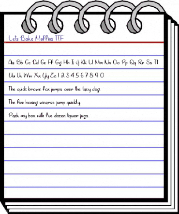 Lets Bake Muffins Regular animated font preview Lets Bake Muffins Regular animated font preview