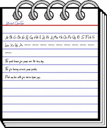 Letterdiost Regular animated font preview