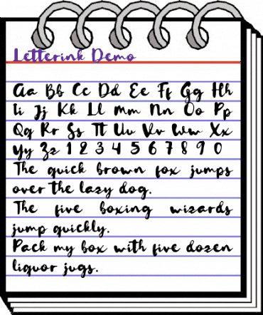 Letterink Demo Regular animated font preview Letterink Demo Regular animated font preview