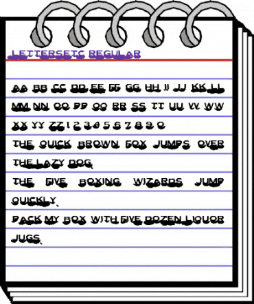 Letter Set C animated font preview