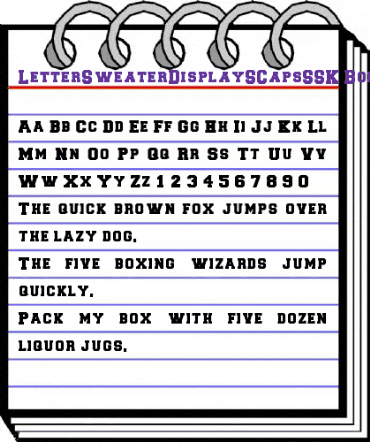 LetterSweaterDisplaySCapsSSK Bold animated font preview LetterSweaterDisplaySCapsSSK Bold animated font preview