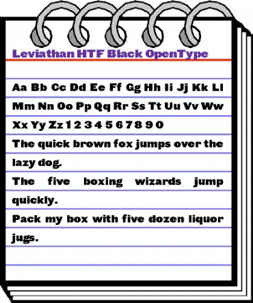 Leviathan HTF-Black animated font preview Leviathan HTF-Black animated font preview