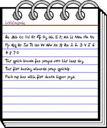 LeviCrayola Regular animated font preview LeviCrayola Regular animated font preview