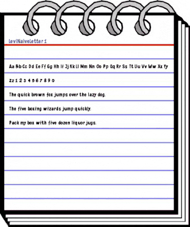 LeviNaiveLetter 1 animated font preview LeviNaiveLetter 1 animated font preview