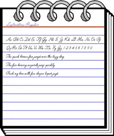 Leytonstone Regular animated font preview Leytonstone Regular animated font preview