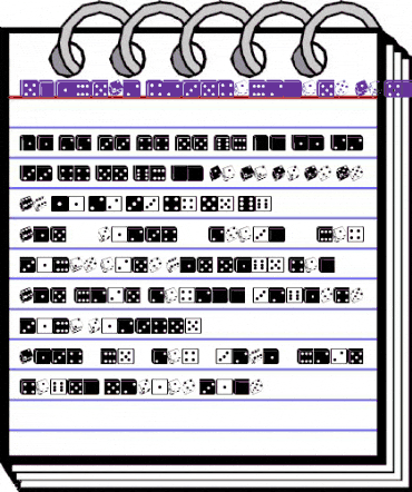 Linotype Game Pi Dice Dominoes animated font preview Linotype Game Pi Dice Dominoes animated font preview