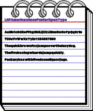 LHF American Sans Poster Regular animated font preview LHF American Sans Poster Regular animated font preview