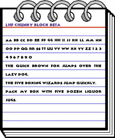 LHF Chunky Block BETA Regular animated font preview LHF Chunky Block BETA Regular animated font preview