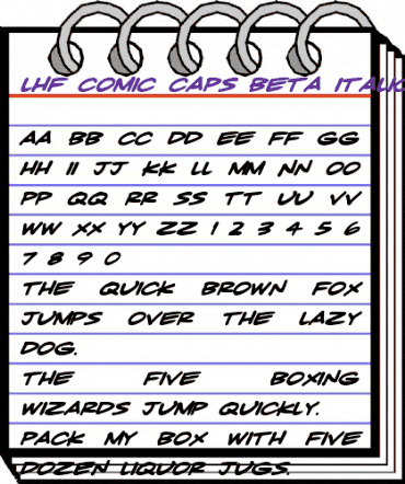 LHF Comic Caps BETA Regular animated font preview LHF Comic Caps BETA Regular animated font preview