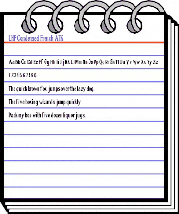 LHF Condensed French | ATK Regular animated font preview LHF Condensed French | ATK Regular animated font preview