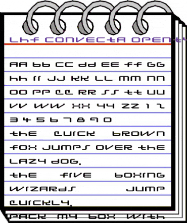 LHF Convecta Regular animated font preview LHF Convecta Regular animated font preview