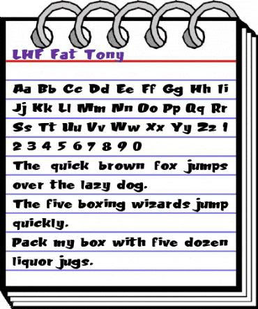 LHF Fat Tony Regular animated font preview LHF Fat Tony Regular animated font preview
