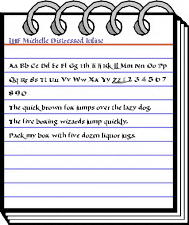 LHF Michelle Distressed Inline Regular animated font preview LHF Michelle Distressed Inline Regular animated font preview