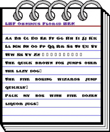 LHF Ohnimus Florid Regular animated font preview LHF Ohnimus Florid Regular animated font preview