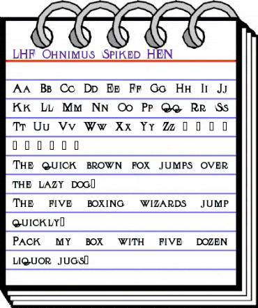 LHF Ohnimus Spiked | HEN Regular animated font preview LHF Ohnimus Spiked | HEN Regular animated font preview