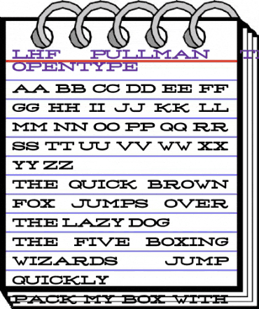 LHF Pullman Train Regular animated font preview LHF Pullman Train Regular animated font preview