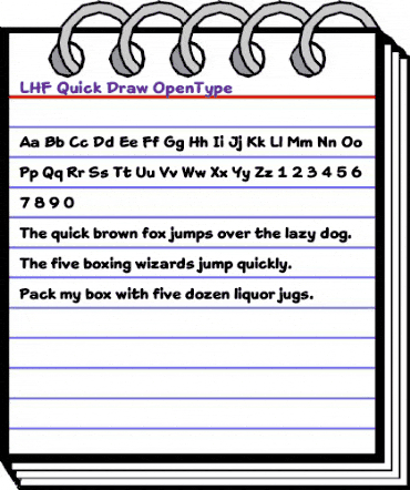 LHF Quick Draw Regular animated font preview LHF Quick Draw Regular animated font preview