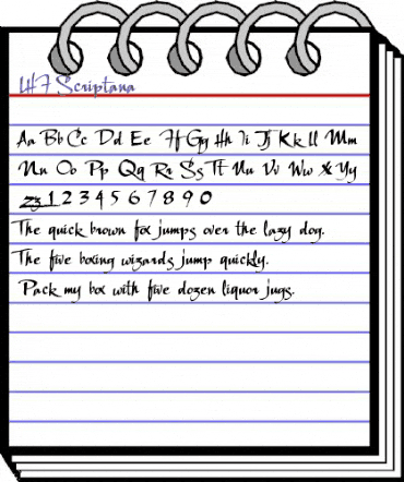 LHF Scriptana Regular animated font preview