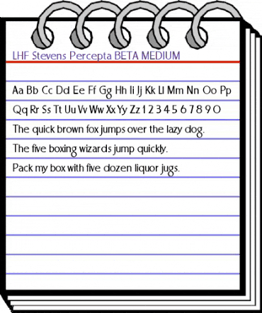 LHF Stevens Percepta BETA Regular animated font preview