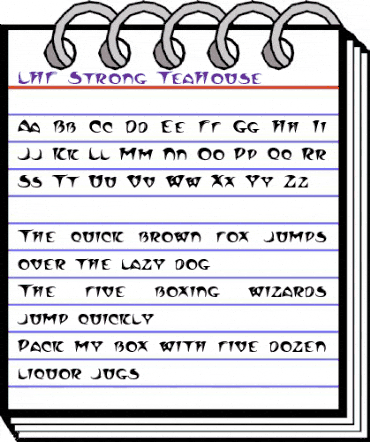 LHF Strong TeaHouse Regular animated font preview LHF Strong TeaHouse Regular animated font preview