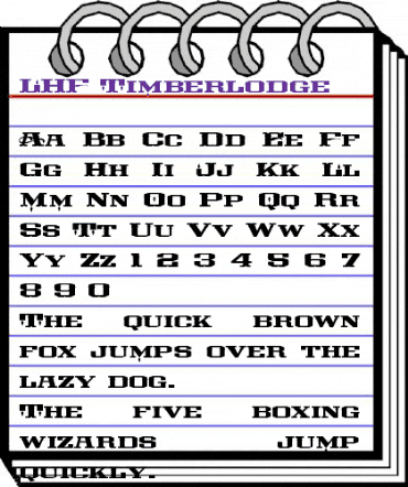 LHF Timberlodge Regular animated font preview LHF Timberlodge Regular animated font preview