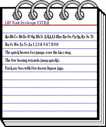 LHF Wade Grotesque EXTRA Regular animated font preview LHF Wade Grotesque EXTRA Regular animated font preview