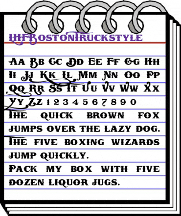 LHFBostonTruckstyle Regular animated font preview LHFBostonTruckstyle Regular animated font preview
