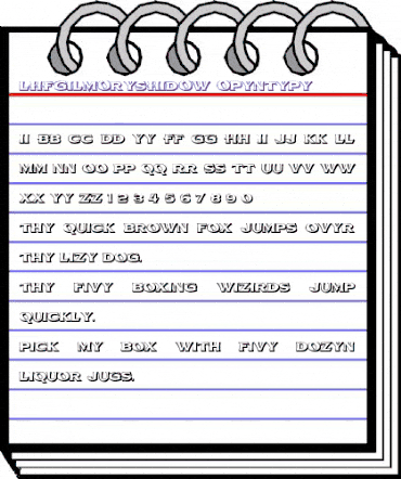 LHF Gilmore SHADOW Regular animated font preview LHF Gilmore SHADOW Regular animated font preview