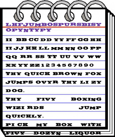 LHF Jumbo Spurs BASE Regular animated font preview LHF Jumbo Spurs BASE Regular animated font preview