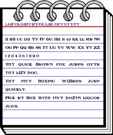 LHF Old Abe REGULAR Regular animated font preview