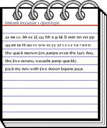 Libra Regular animated font preview