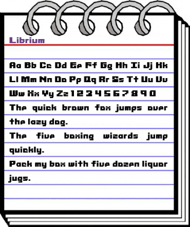 Librium Regular animated font preview Librium Regular animated font preview