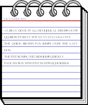 Lichtner Wd Regular animated font preview Lichtner Wd Regular animated font preview