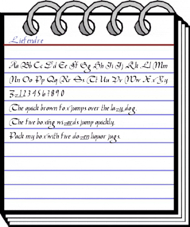 Liefendre Medium animated font preview Liefendre Medium animated font preview