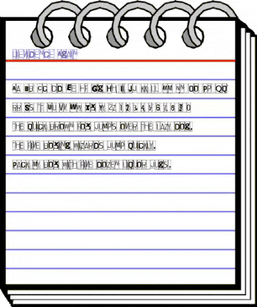 Lievidence Again Regular animated font preview Lievidence Again Regular animated font preview