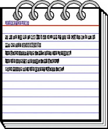 Lievidence Nega Regular animated font preview Lievidence Nega Regular animated font preview