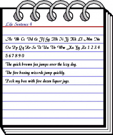 Life Sentence 4 Bold animated font preview