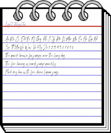 Light Brighter Regular animated font preview Light Brighter Regular animated font preview