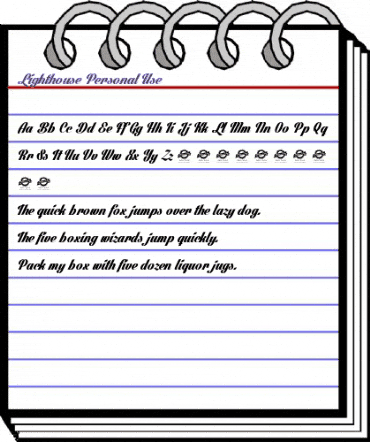 Lighthouse Personal Use Regular animated font preview Lighthouse Personal Use Regular animated font preview
