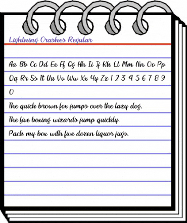 Lightning Crashes Regular animated font preview Lightning Crashes Regular animated font preview