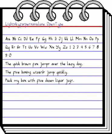 Lightsky Regular animated font preview